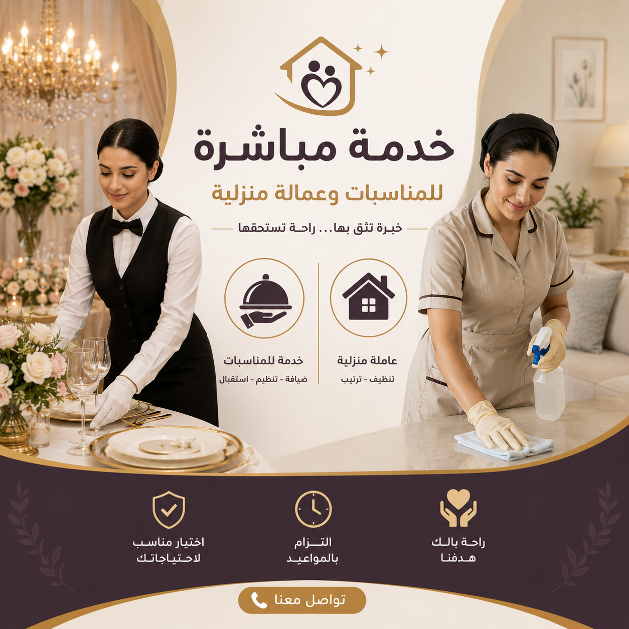 عاملة منزلية / مباشرة مناسبات